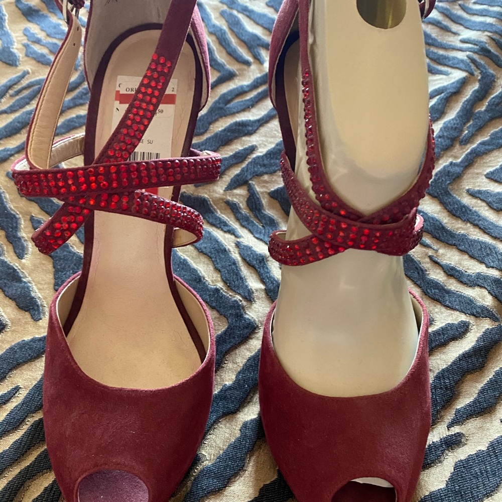 New nine west peak a boo 5” high heels sandals